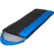 Спальный мешок BalMAX Аляска Camping Plus Series до -15°C L левый (синий/черный)