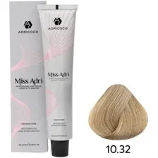 Крем-краска Adricoco Miss Adri 10.32 (100мл, платиновый блонд золотистый перламутровый)