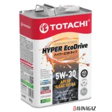 Масло моторное синтетическое - TOTACHI HYPER Ecodrive 5W30, 4л