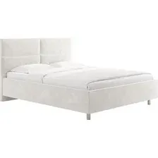 Кровать Сонум Omega 160x200 (микровелюр белый)