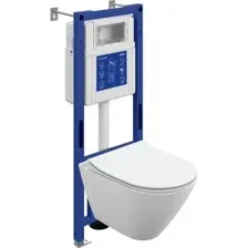 Унитаз подвесной Cersanit City Smart DPL EO Slim + Aqua 40 Smart M LP 69323