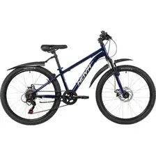 Детский велосипед Novatrack Battler 24 24SHD.BATTLER.12DBL6 (темно-синий)