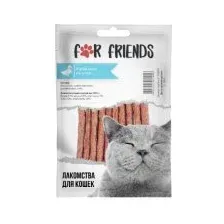 Лакомство для кошек For Friends Кабаносы из утки 50г