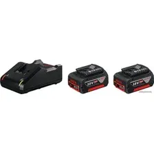 Аккумулятор с зарядным устройством Bosch GBA 18V+GAL 18V-40 Professional 1600A019S0 (18В/4 Ah + 14.4-18В)