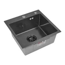 Мойка ARFEKA ECO AR 450*450 BLACK PVD NANO DECOR MILLET GRAINS (настольная)