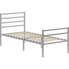 Кровать Домаклево Металика Г4+Г2 80х190 (серый)