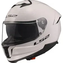 Мотошлем LS2 FF808 Stream II Solid (M, белый глянцевый)