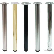 Опора мебельная AKS круглая d60 h710, черный