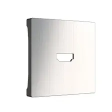 Накладка для розетки Werkel WL02-HDMI-CP (глянцевый никель)