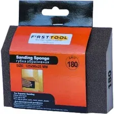 Губка абразивная Firsttool 180 угловая 125x90x25мм / F060195