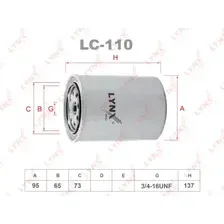 Масляный фильтр LYNXAUTO LC-110