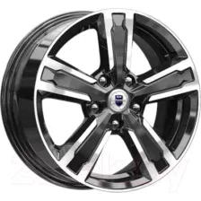 Литой диск K&K Оклахома 16x6.5" 5x100мм DIA 57.1мм ET 38мм Алмаз черный