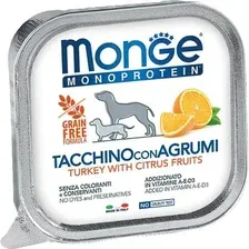 Пресервы Monge Natural Monoprotein Fruits из индейки с цитрусовыми (150 г)