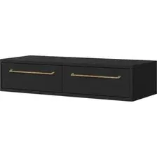 Туалетный столик без зеркала Shtabe Royal 5210 эко (черный/р.золото)