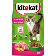 Сухой корм для кошек Kitekat Телятинка аппетитная (800г)