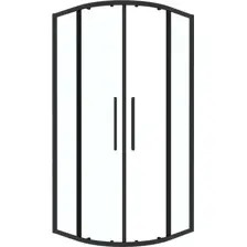 Душевой уголок Grossman Cosmo 80x80x195 301.K33.02.8080.21.00 (черный матовый/прозрачное стекло)