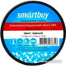 Изолента SmartBuy SBE-IT-15-10-b 10м (черный)