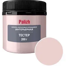Краска Palizh Акриловая интерьерная моющаяся 0.2 кг (барбарис)
