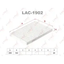 Салонный фильтр LYNXAUTO LAC-1902 RENAULT Koleos 08>