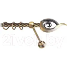 Карниз для штор Lm Decor Наутилус 012 1р витой (антик, 2.4м)