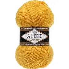 Пряжа для вязания Alize Lanagold 216 (240 м, желтый)