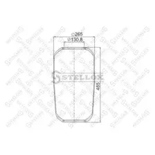 Кожух пневматической рессоры STELLOX 90-14210-SX