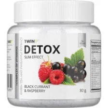 Комплексная пищевая добавка 1WIN Detox Slim Effect с экстрактом зеленого чая (80г, черная смородина)