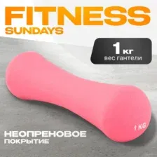 Гантель Sundays Fitness IR92004-D (1кг, розовый)