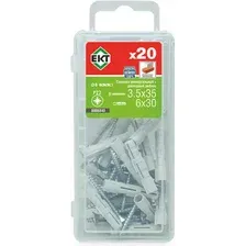 Дюбель распорный ЕКТ 3.5x35 / B006840 (20шт, нейлон)