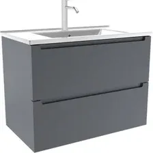 ЗОВ Тумба с умывальником Дион 70 D70LAFM7015MKV5-OL70 (графит матовый)
