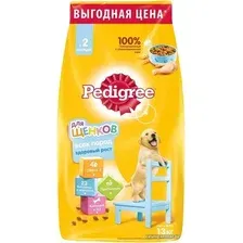 Сухой корм для собак Pedigree для щенков всех пород с 2 месяцев с курицей 13 кг