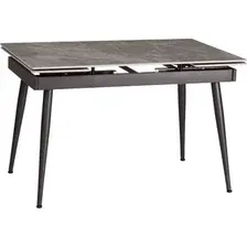 Кухонный стол TetChair Lord Grey 180x80x75 (серый/черный)