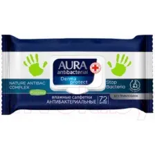 Влажные салфетки AURA Derma Protect РОМАШКА, 72шт
