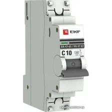 Выключатель автоматический EKF ВА 47-63 1P 10А (C) 4.5kA PROxima mcb4763-1-10C-pro