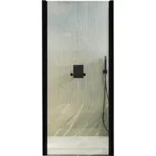 Душевая дверь MaybahGlass 198x99 MGD-424-6 (прозрачное стекло/черный)