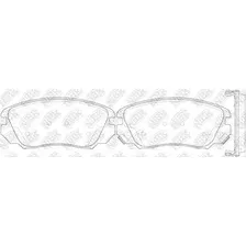 Тормозные колодки дисковые передняя ось NIBK PN0839