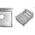 Кухонная мойка Schtoff Best Decor Silver 5050 + коландер KR-1 Grey + дозатор SD-1 SILVER