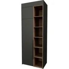 Шкаф распашной Рэйгрупп Рэй S274-B2-WKW B2 (дуб веллингтон/кобальт )
