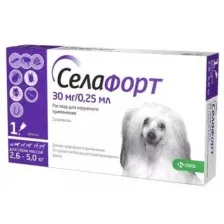 KRKA Селафорт для собак 2,6 - 5 кг (1 пипетка)