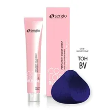 Sergio Professional Краска для волос с кератином COLOR&BLONDE тон BLUE-VIOLET, 100 мл