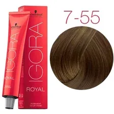 Крем-краска для волос Schwarzkopf Professional Igora Royal Permanent Color Creme 7-55 60 мл