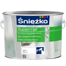 Эмаль масляно-фталевая Sniezka Supermal, Ral9003 белая, 2.5 л