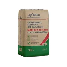 Цемент БЦК Портландцемент ЦЕМ II А-Ш 42.5Н Д20 (25кг, Кричев)