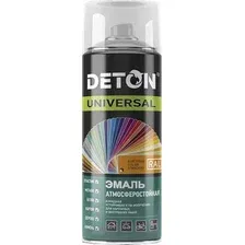 Эмаль Deton Universal Алкидная атмосферостойкая RAL 9003 (520мл, белый глянцевый)