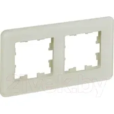 Рамка для выключателей и розеток IEK Brite BR-M22-G-41-K98 (песчаный)