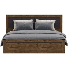 Кровать Black Red White Kada S404-LOZ160x200 с подъемным механизмом c мягким элементом (дуб april)