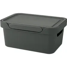 Ящик для хранения Econova Luxe, 433205411, серый, 4.6 л