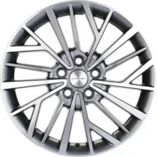 Литые диски Khomen KHW1717 17x7" 5x114.3мм DIA 66.5мм ET 37мм Gray-FP