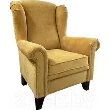 Кресло мягкое Lama мебель Орлеан (Ultra Mustard)