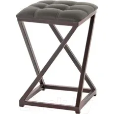 Табурет AMC Comfort 8К2.8 (кожзам серо-коричневый/коричневый)